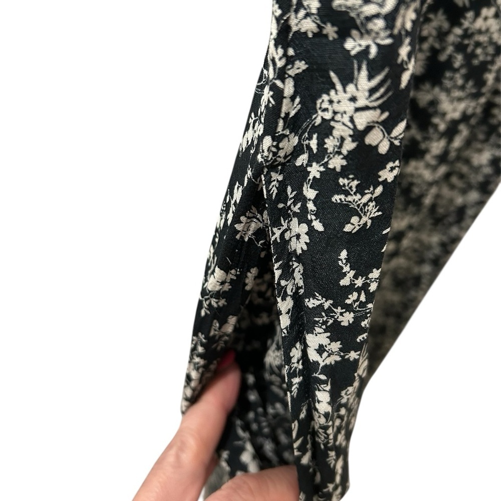 A New Day Black and Cream Floral Maxi Dress - Picture 10 of 14